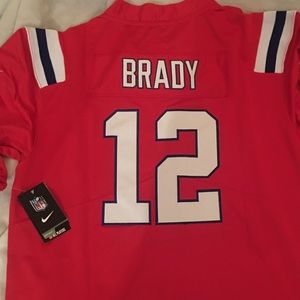 New England Patriots Red Brady NFL 100 Jersey